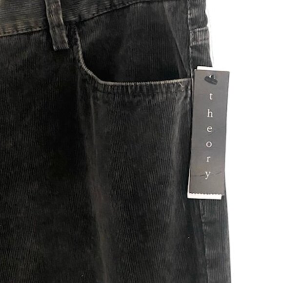 NWT Theory Grey Maseli Stretch Corduroy Pants 8 - Picture 4 of 4